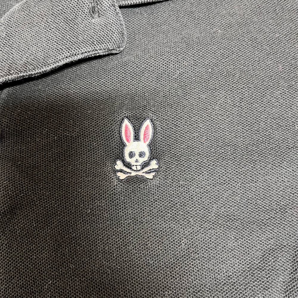 psycho bunny black polo